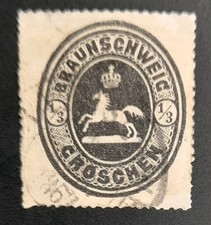 Briefmarke Braunschweig 1866
