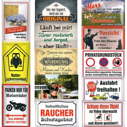 Blechschild schilder 20x30cm - schilder,