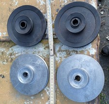 4 Stück  Fortschritt Riemenscheiben  Doppelriemenscheibe Kompressor DDR  