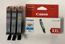 4 original Canon Tinten CLI-581XXL Cyan Magenta Yellow Photoblack Rechnung