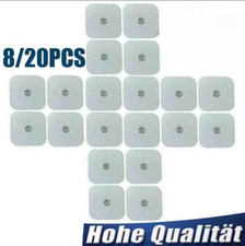8/20 Elektroden für Sanitas Elektrostimulator Sem 40/43 Ems Tens 50*50 mm DHL