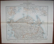 Dänische Landkarte Danmark