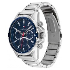 Herren Armbanduhr 1791788 Quarz Edelstahl Blau/Silber Chronograph Multifunktion