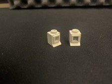 2x Lego 39c01 Weiß Fenster