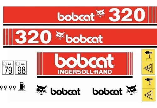 Bobcat 320 aufkleber decal - bobcat,