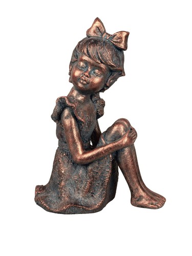 Deko mädchen sitzend - sitzend, frau