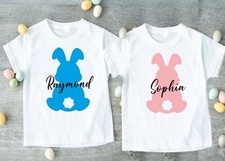 Personalisiertes T-Shirt Osterhase Osterei individueller Name Herren Damen Kinder Shirts