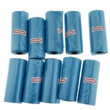 10 Stück Wickeltaschenspender blau für Outdoor