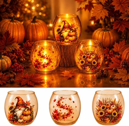 Teelichthalter glas set - glas, 3pcs