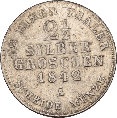 Preussen 2 silbergroschen - preussen, 1/2