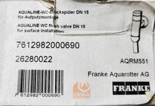 Franke WC-Druckspüler Aqualine 1/2" Aufputz verchromt - #26280022