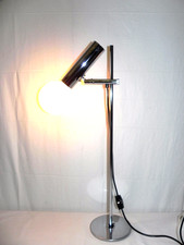Hustadt Leuchten Lampe Tischlampe Schreibtischlampe CHROM Lamp Leuchte