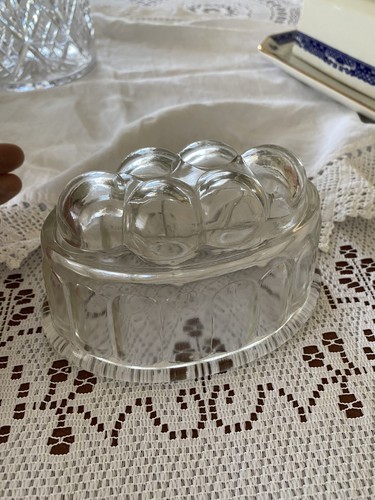 Vintage klarglas oval form - vintage,