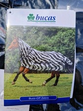 Bucas Buzz-Off Zebra Fliegendecke mit Halsteil & Bauchlatz 140cm