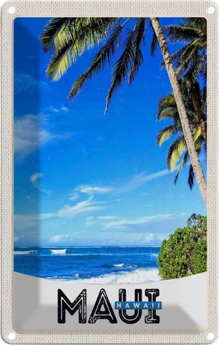 Blechschild 18x12 maui - 18x12,