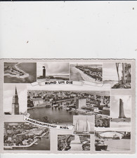 Postkarte Kiel Rund um die Landes Hauptstadt viele Motive 1962