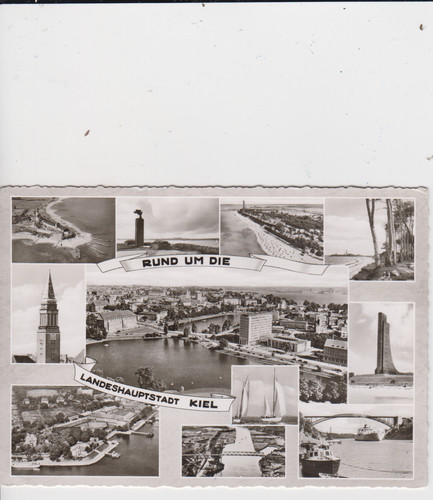 Postkarte kiel rund - rund, um