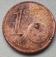 1 Cent  Luxemburg. 2004 Fehlprägung Materialüberschuss.