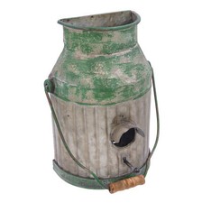 Blümelhuber Vogelhaus Balkon und Garten Vintage Deko Milchkanne - Nistkasten für