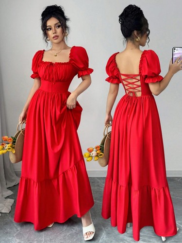 Elegantes damen kleid mit - elegantes,
