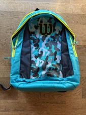 Wilson Junior Rucksack Tennisrucksack für 2 Tennisschläger, blau