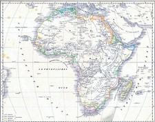 Landkarte AFRIKA - 181 Jahre