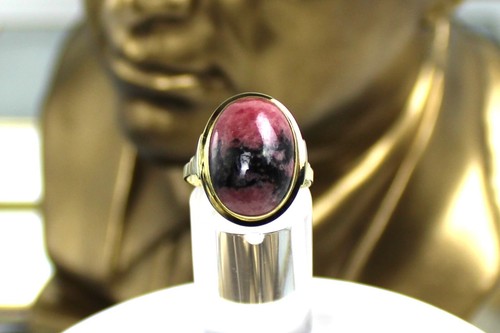 Antiker rhodochrosit goldring - antiker, rhodochrosit-goldring