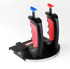 CARRERA Digital 124 zwei Handregler Drücker wireless mit Ladestation, top!