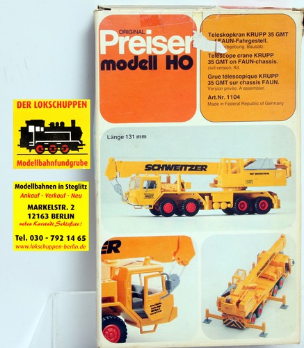 Preiser 1104 bausatz - preiser,