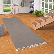 Wolle Natur Teppich Läufer