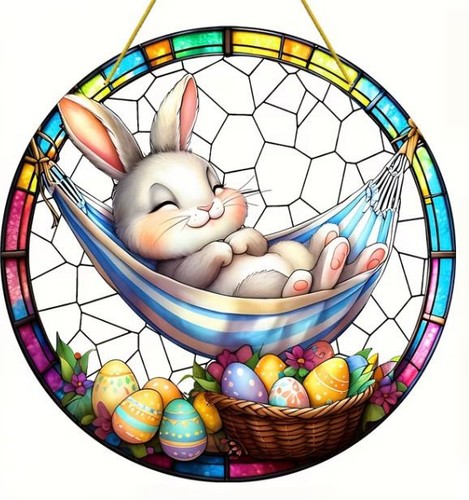 Fensterbild ostern osterhase - fensterbild,