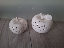 Tiziano Dekoapfel Apfel 2er Set Dolce Nerone Led Timer 10 u. 15 cm