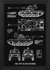 SK 105 KURASSIER Framed Wall