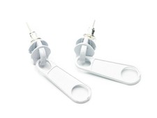 Reißverschluss Ohrstecker