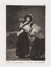 Francisco de Goya plate 16 from Los Caprichos etching Radierung grabado
