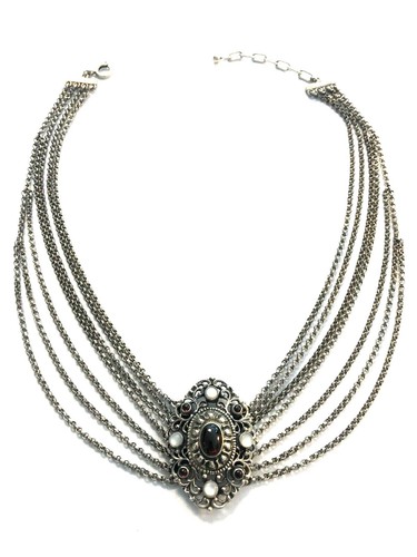 Collier reihige kropfkette - collier,, 7-reihige