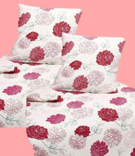 MIKROFASER SEERSUCKER BETTWÄSCHE  4 TLG. 135X200 CM & 80x80 CM# SCHMUCKJAGD