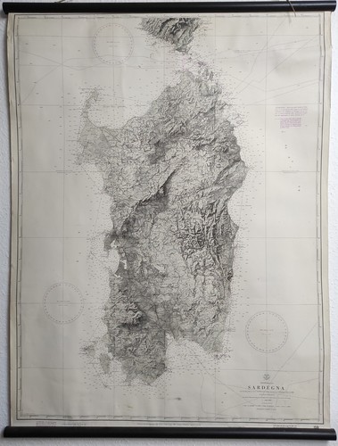 Seekarte sardinien historische - seekarte,