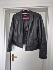 Schwarze Lamm Lederjacke