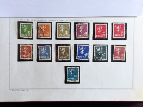 Norwegen briefmarken 1926 1929 - norwegen,