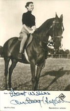 AUDREY HEPBURN Original Autogramm signierte UFA Postkarte Portrait 50er selten