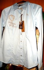 Top Shirt HV POLO Soft Blue Bluse Damen Damenbluse Justine Gr. M Stickerei neu*