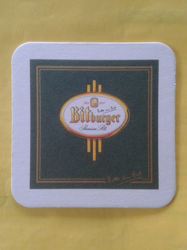 Bierdeckel bitburger bitte - bierdeckel,