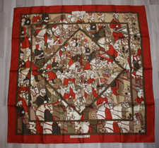 HERMÈS Carré Seidenschal 90x90 cm Ali Baba Schal Tuch Scarf Foulard Pierre Peron