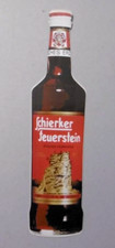 Werbe-Aufkleber Schierker Feuerstein Flasche Kräuter Halbbitter 80er 30x7cm