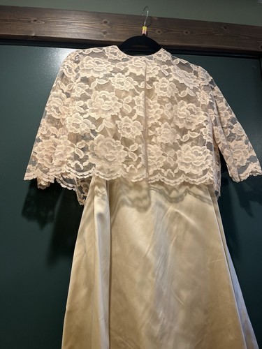 Vintage 1960s champagne satin - vintage,