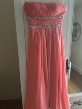 Abendkleid Damen, Koralle, Gr