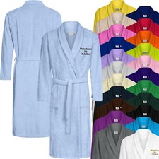 Bademantel mit Schalkragen