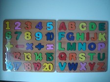 Buchstaben Zahlen Steckpuzzle