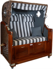 Strandkorb Mahagoni XL 2½